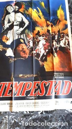 Kino: afiche antiguo de la pelicula tempestad n 5