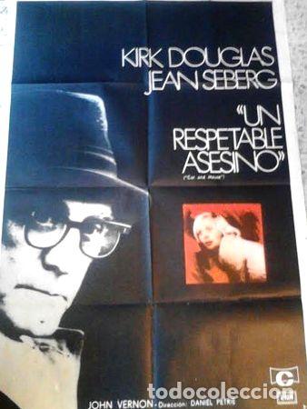 Kino: kirk douglas y jean seberg afiche un respetable asesino