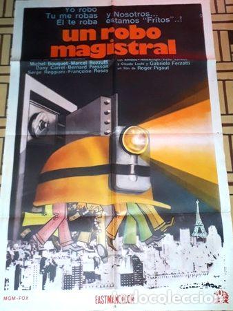 Cinema: un robo magistral afiche michel bouquet marcel bozzuffi g44