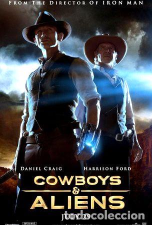 Kino: poster original de cine cowboys y aliens 49