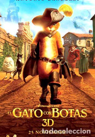 Kino: poster original de cine gato con botas 42