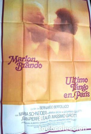 Kino: afiche de cine ultimo tango en paris marlon brandon