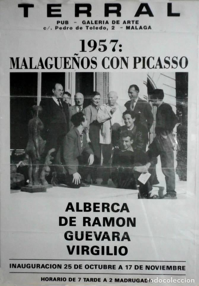 Kino: Cartel Grupo Picasso en el Pub el Terral de M&aacute;laga a&ntilde;os setenta