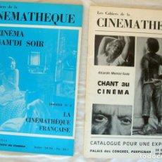 Cine: LES CAHIERS DE LA CINEMATHEQUE - LOTE 4 REVISTAS - VER DESCRIPCIÓN Y FOTOS. Lote 264514684