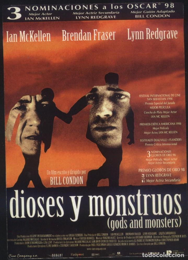 Kino: Q-09472- Dioses y monstruos (Gods and Monsters) (FICHA T&Eacute;CNICA) Ian McKellen - Brendan Fraser