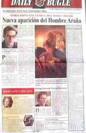 Kino: poster diario pelicula el hombre arana 2 daily bugle