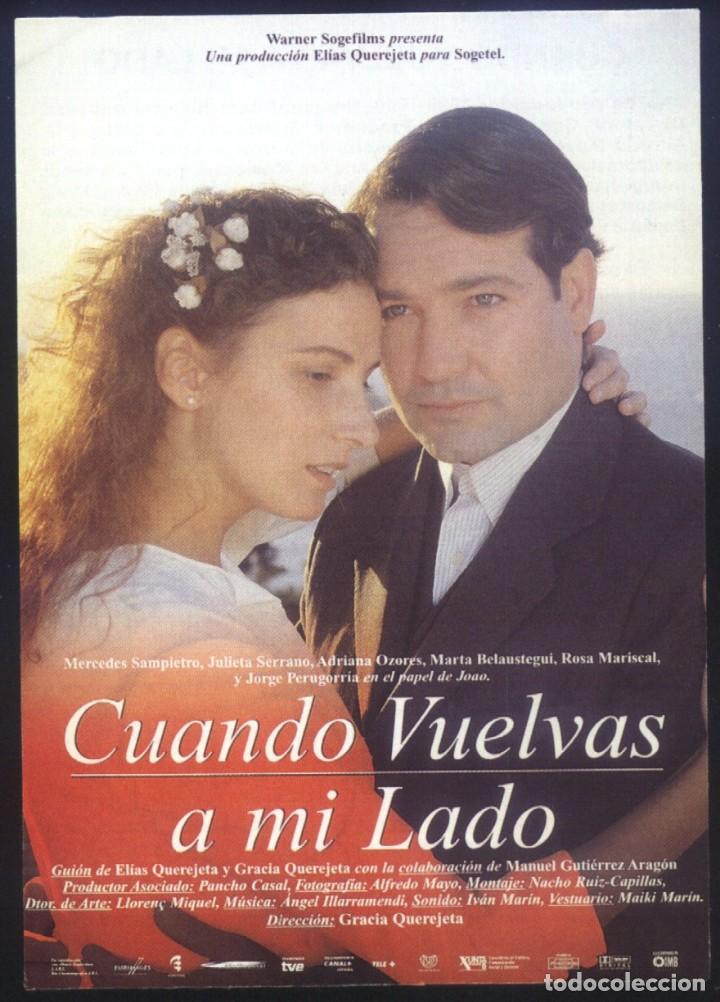 Kino: Q-09494- Cuando vuelvas a mi lado (FICHA T&Eacute;CNICA) Mercedes Sampietro - Julieta Serrano