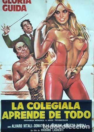 Kino: afiche cine la colegiala aprende de todo gloria guida italia