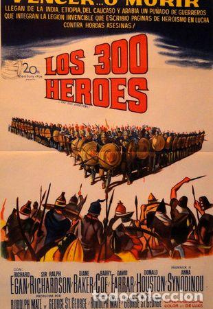 Kino: afiche los 300 heroes 1962 afiche original cine