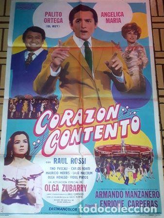 Kino: corazon contento afiche palito ortega raul rossi zubarry g30