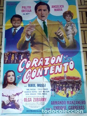 Kino: corazon contento afiche palito ortega angelica maria g48