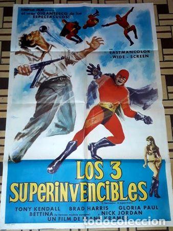 Kino: los 3 superinvencibles afiche tony kendall brad harris g4