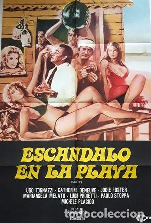 Kino: afiche cine escandalo en la playa casotto ugo tognazzi citti