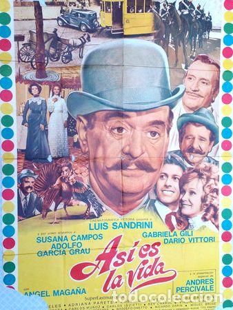 Kino: afiche cine asi es la vida luis sandrini magana vittori