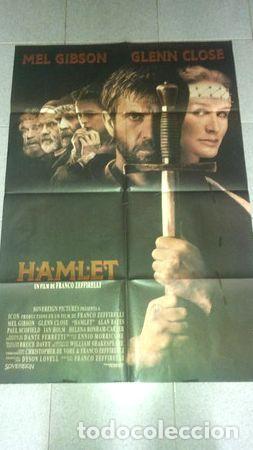 Kino: afiche hamlet franco zeffirelli mel gibson original cine1990