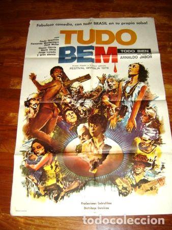 Kino: afiche tudo bem argentina movie poster 1978 arnaldo jabor