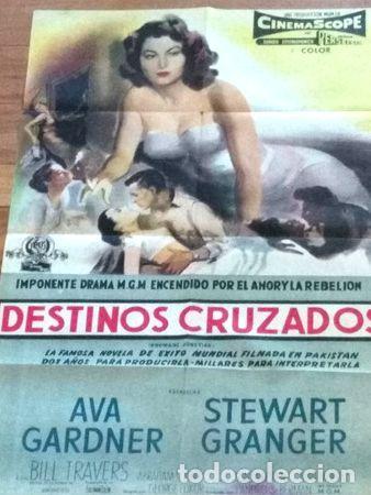 Cine: poster afiche cine destino cruzados ava gardner original