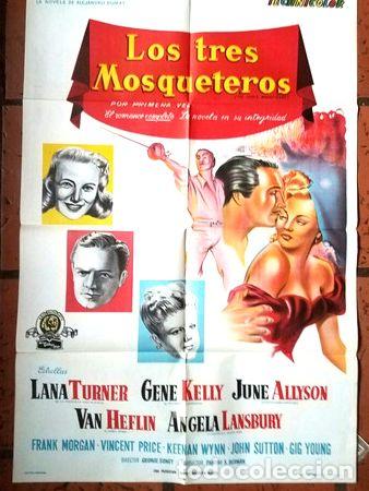 Kino: los tres mosqueteros lana turner y gene kelly afiche
