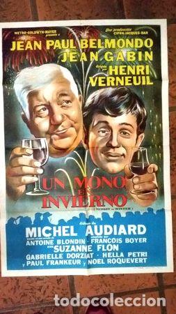 Kino: un mono en invierno j p belmondo afiche de los 60s