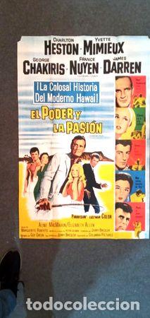Cine: poster el poder y la pasion charltom heston afiche original - Foto 1