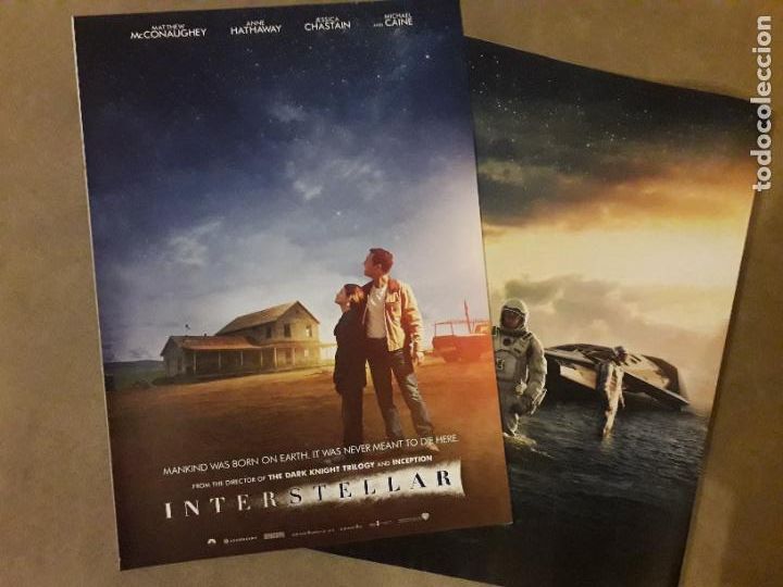 Kino: POSTER (hoja de revista) PELICULAS MITICAS (INTERSTELLAR . 2014) MATTHEW McCONAUGHEY, ANNE HATHAWAY