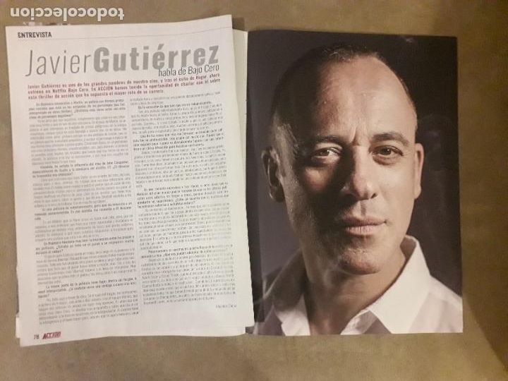 Kino: ENTREVISTA ACTOR JAVIER GUTIERREZ (2 HOJAS DE REVISTA)
