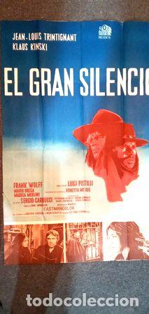 Kino: poster el gran silencio afiche jean louis trintiganti 1968