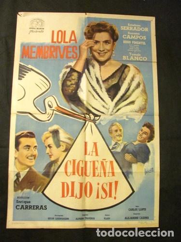 Kino: afiche original la ciguena dijo si lola membriles
