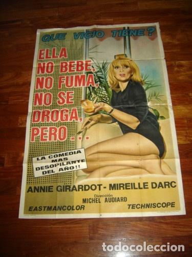 Kino: afiche de cine ella no bebe no fuma no se annie girardot