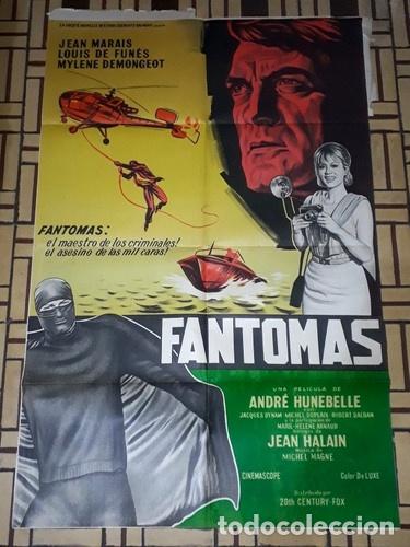 Kino: fantomas afiche jean marais louis de funes mdemongeot h50