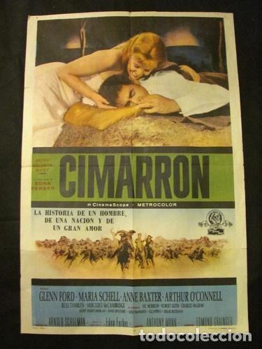 Cine: afiche cimarron glenn ford maria schell - Foto 1
