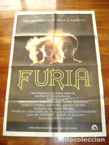 Kino: afiche de cine furia brian de palma kirk douglas cassavettes