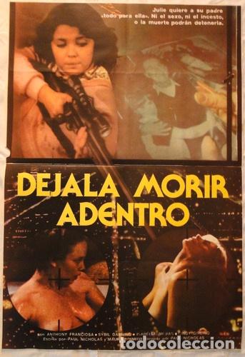 Kino: afiche original cine dejala morir adentro 1983