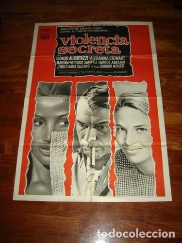 Kino: afiche de cine violencia secreta alexandra stewart albertazz