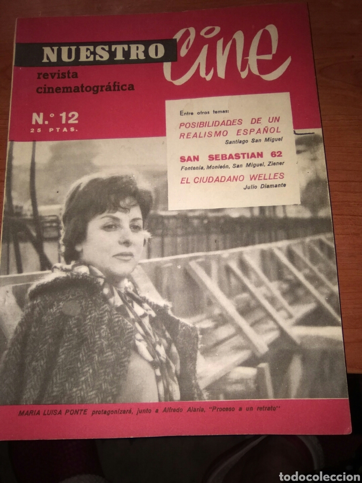 NUESTRO C I NE-REVISTA CINEMATOGRAFICA-N-12-JUNIO-JULIO 1962-REPORTAJE ORSON WELLES-FOTOS-..... (Cine - Revistas - Cinegramas)