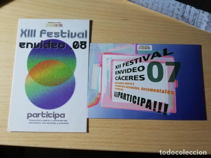Kino: POSTALES PUBLICITARIAS FESTIVAL ENVIDEO EXTREMADURA 2007 Y 2008
