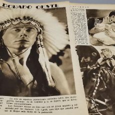 Cine: REPORTAJE ORIGINAL DE EPOCA PELICULA 1933 EL DORADO OESTE CON GEORGE O'BRIEN HISPANO FILMS FOX RARA. Lote 284016248