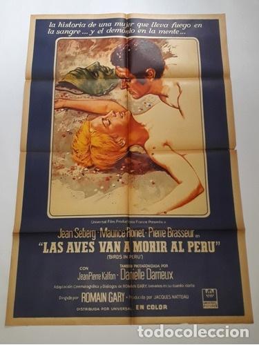 Kino: las aves van a morir al peru afiche jean seberg mronet i49
