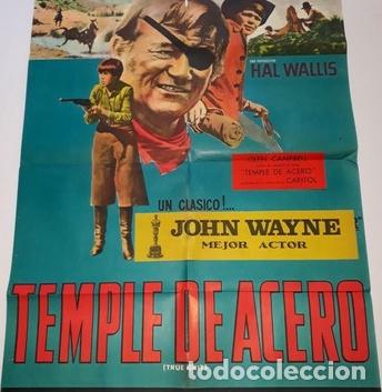 Kino: temple de acero afiche john wayne glen campbell x46