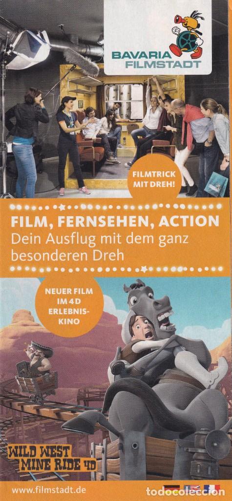 Kino: FOLLETO DEL PARQUE TEM&Aacute;TICO BAVARIA FILMSTADT EN MUNICH (8 hojas en alem&aacute;n, ingl&eacute;s y franc&eacute;s)