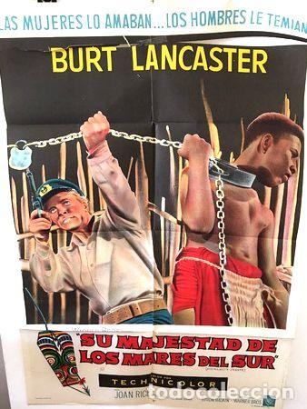 Kino: afiche de cine su mejestad de los mares del sur roto