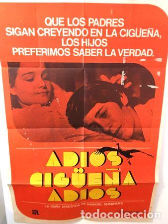 Kino: afiche de cine poster original adios ciguena adios