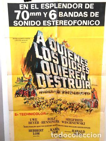 Kino: afiche de cine a quienes los dioses quiere destruir