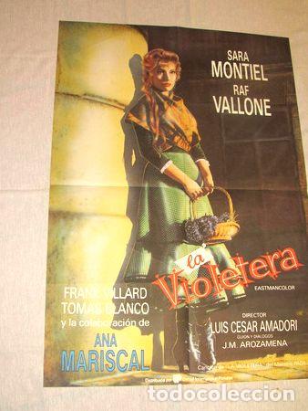 Kino: afiche antguo la violetera con sarita montiel