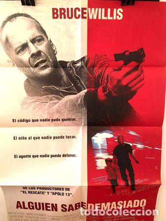 Cine: afiche de cine alguien sabe demasiado bruce willis