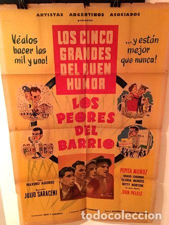 Kino: afiche de cine los 5 grandes del humor los peores del ba