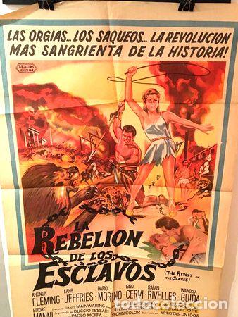 Kino: afiche de cine original la rebelion de los esclavos