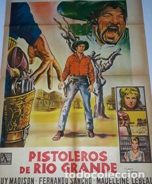 Kino: pistoleros de rio grande afiche wyatt earp guy madison i60