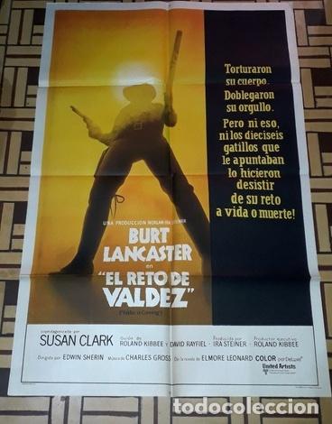 Kino: el reto de valdez afiche burt lancaster susan clark c24
