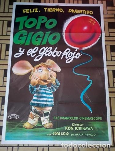 Kino: topo gigio y el globo rojo afiche kon ichikawa mperego h60